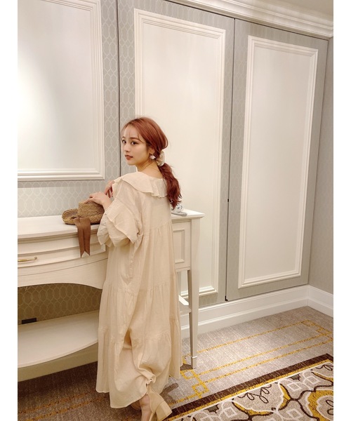 JUMELLE(ジュメロ)の「フレアワンピース(ワンピース・レディース・ベージュ・FREE)」の18枚目の写真
