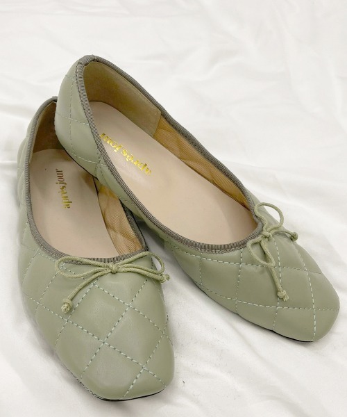 apres jour（アプレジュール）の「アソートスクエアトゥバレエシューズ【ZOZOTOWN限定アイテム】（バレエシューズ・レディース・モカ/クリーム/ミント/ブラック/ゴールド/ダークブラウン/ピンクベージュ/アイボリー・LARGE/MEDIUM/SMALL/X-LARGE）」の7枚目の写真
