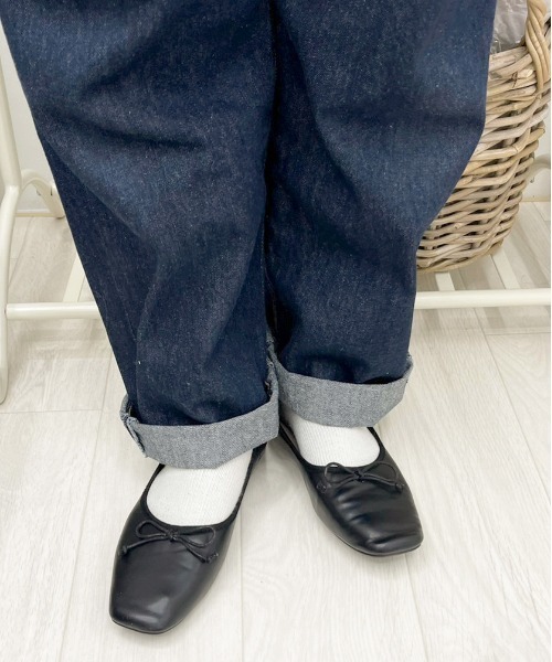 apres jour（アプレジュール）の「アソートスクエアトゥバレエシューズ【ZOZOTOWN限定アイテム】（バレエシューズ・レディース・モカ/クリーム/ミント/ブラック/ゴールド/ダークブラウン/ピンクベージュ/アイボリー・LARGE/MEDIUM/SMALL/X-LARGE）」の3枚目の写真