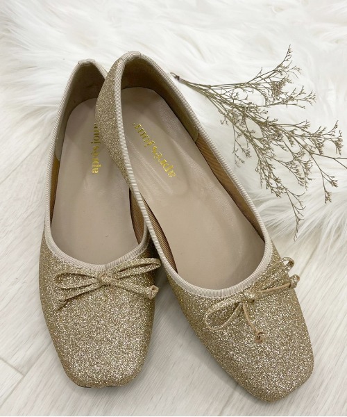 apres jour（アプレジュール）の「アソートスクエアトゥバレエシューズ【ZOZOTOWN限定アイテム】（バレエシューズ・レディース・モカ/クリーム/ミント/ブラック/ゴールド/ダークブラウン/ピンクベージュ/アイボリー・LARGE/MEDIUM/SMALL/X-LARGE）」の12枚目の写真