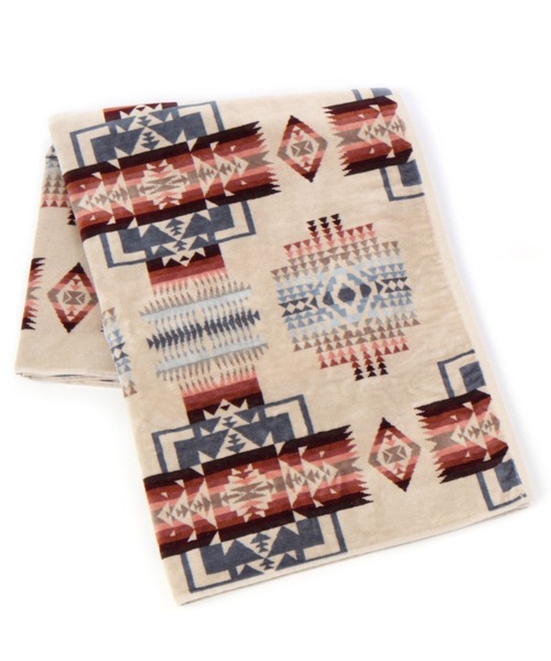 PENDLETON（ペンドルトン）の「[ソファカバーとしても◎]【PENDLETON(ペンドルトン)】ジャガードブランケット（ブランケット・レディース・レッド/ブラウン/アイボリー/ブルー/ライトブルー/ネイビー/ダークブルー/ホワイト/ブラック/チャコール/ベージュ/サックスブルー/ライトブラウン/スカイブルー/キャメル/ダークグレー/ナチュラル/ライトベージュ/インディゴブルー/アクア・0）」の21枚目の写真