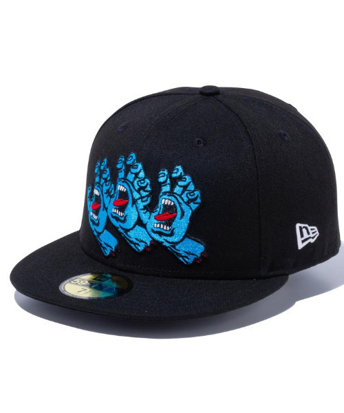 NEW ERA(ニューエラ)の「NEW ERA/ニューエラ キャップ 59FIFTY Santa Cruz サンタクルーズ スクリーミングハンド 12654527(キャップ・メンズ・ブラック・7 1/2/7 3/8/7 1/4)」の1枚目の写真