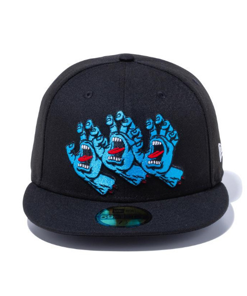 NEW ERA(ニューエラ)の「NEW ERA/ニューエラ キャップ 59FIFTY Santa Cruz サンタクルーズ スクリーミングハンド 12654527(キャップ・メンズ・ブラック・7 1/2/7 3/8/7 1/4)」の3枚目の写真