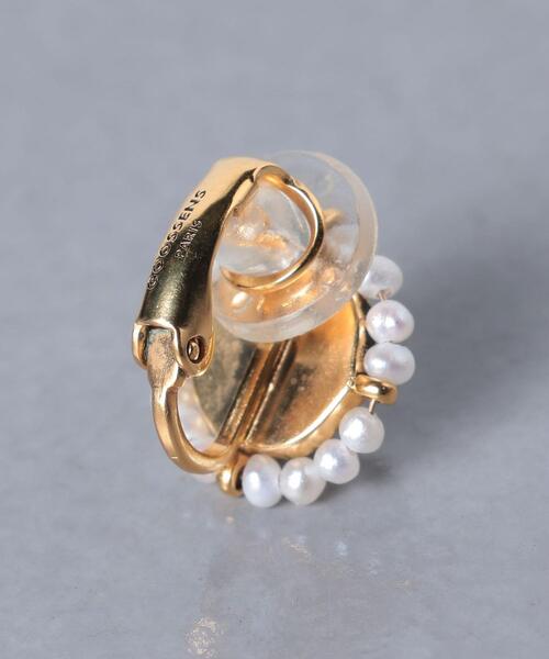 GOOSSENS PARIS（ｸﾞｰｾﾝｽﾊﾟﾘ）の「＜GOOSSENS Paris（グーセンス パリ）＞ROUND PUCE イヤリング（イヤリング・レディース・ゴールド・FREE）」の3枚目の写真