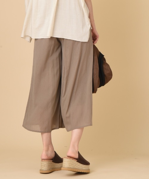 INTERPLANET（インタープラネット）の「麻調シアーフレアーパンツ（その他パンツ・レディース・モカ/ブルー/ブラック・FREE）」の11枚目の写真