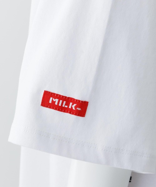 MILKFED.(ミルクフェド)の「SIDE SLIT LOGO TUNIC(チュニック・レディース・ホワイト/ブラック・ONE SIZE)」の12枚目の写真