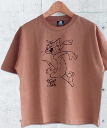THE CASUAL | TOMandJERRY ビッグシルエットトムプリント半袖Tシャツ カットソー キッズ(Tシャツ/カットソー)