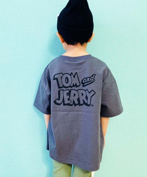 THE CASUAL(カジュアル)の「TOMandJERRY ビッグシルエットトムプリント半袖Tシャツ カットソー キッズ(Tシャツ/カットソー・キッズ・ミント/モカ/ベージュ/ラベンダー/オフホワイト/チャコール・130cm/140cm/120cm/150cm/160cm/110cm)」の10枚目の写真
