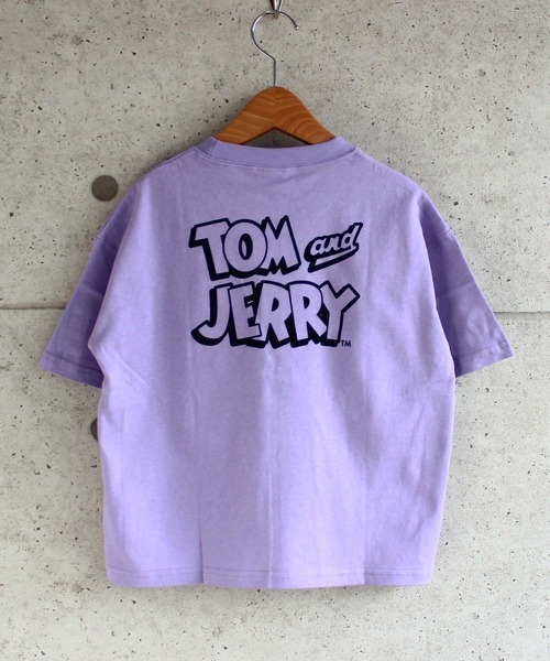THE CASUAL(カジュアル)の「TOMandJERRY ビッグシルエットトムプリント半袖Tシャツ カットソー キッズ(Tシャツ/カットソー・キッズ・ミント/モカ/ベージュ/ラベンダー/オフホワイト/チャコール・130cm/140cm/120cm/150cm/160cm/110cm)」の12枚目の写真