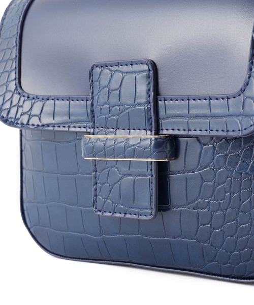 ROPE' PICNIC（ロペピクニック）の「くるみメタルサルカンクロココンビスクエアショルダーバッグ（ショルダーバッグ・レディース・ブラック/ベージュ/ブルー系その他3・FREE）」の11枚目の写真