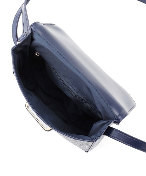 ROPE' PICNIC（ロペピクニック）の「くるみメタルサルカンクロココンビスクエアショルダーバッグ（ショルダーバッグ・レディース・ブラック/ベージュ/ブルー系その他3・FREE）」の4枚目の写真