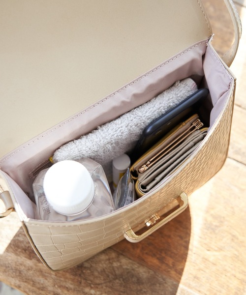 ROPE' PICNIC（ロペピクニック）の「くるみメタルサルカンクロココンビスクエアショルダーバッグ（ショルダーバッグ・レディース・ブラック/ベージュ/ブルー系その他3・FREE）」の15枚目の写真