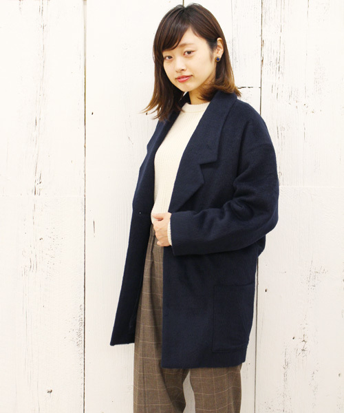 Kastane（カスタネ）の「【Kastane】中綿ビッグジャケット（その他アウター・レディース・グレー/ネイビー/キャメル/レンガ・FREE）」の3枚目の写真