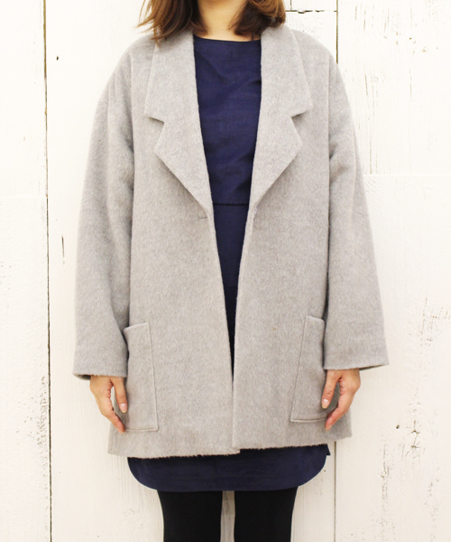 Kastane（カスタネ）の「【Kastane】中綿ビッグジャケット（その他アウター・レディース・グレー/ネイビー/キャメル/レンガ・FREE）」の17枚目の写真