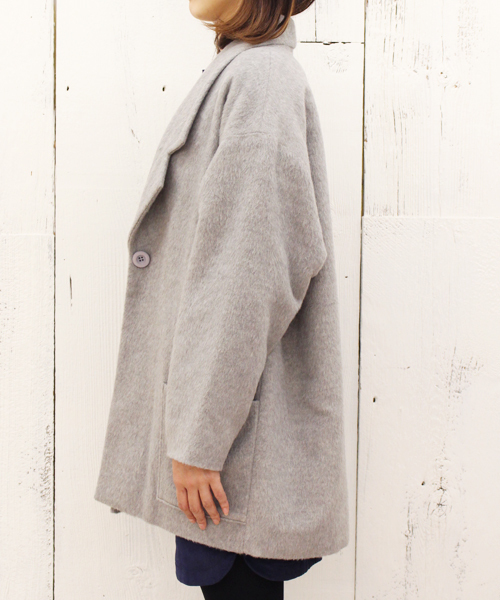 Kastane（カスタネ）の「【Kastane】中綿ビッグジャケット（その他アウター・レディース・グレー/ネイビー/キャメル/レンガ・FREE）」の18枚目の写真