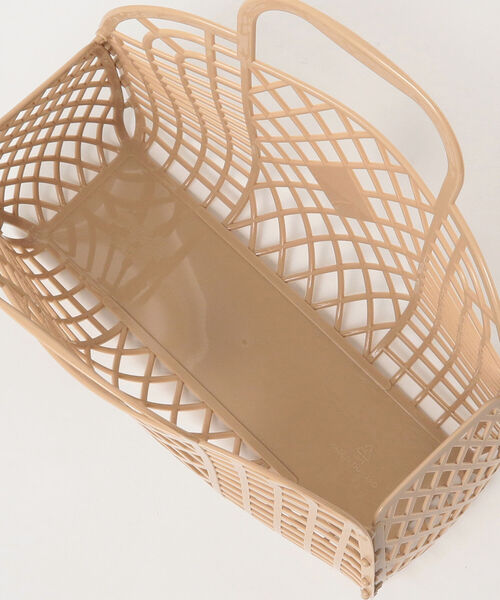 こども ビームス（コドモビームス）の「Sun Jellies / レトロ バスケット L（トートバッグ・キッズ・ブラウン系その他2/クリーム・ONE SIZE）」の3枚目の写真