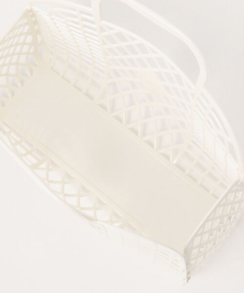 こども ビームス（コドモビームス）の「Sun Jellies / レトロ バスケット L（トートバッグ・キッズ・ブラウン系その他2/クリーム・ONE SIZE）」の8枚目の写真