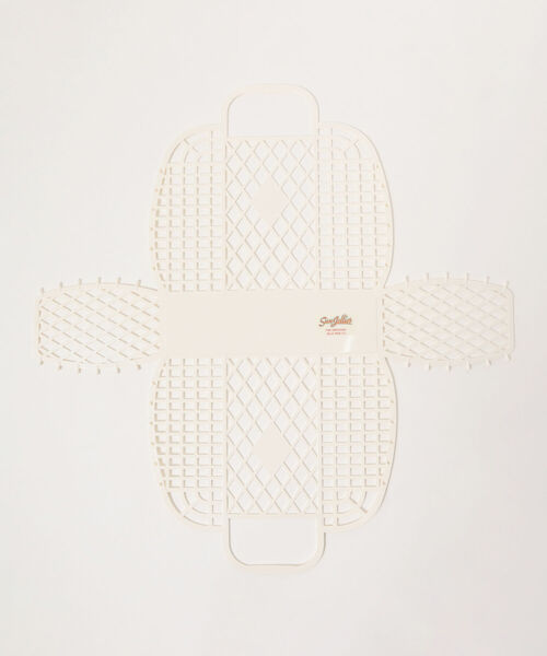 こども ビームス（コドモビームス）の「Sun Jellies / レトロ バスケット L（トートバッグ・キッズ・ブラウン系その他2/クリーム・ONE SIZE）」の5枚目の写真