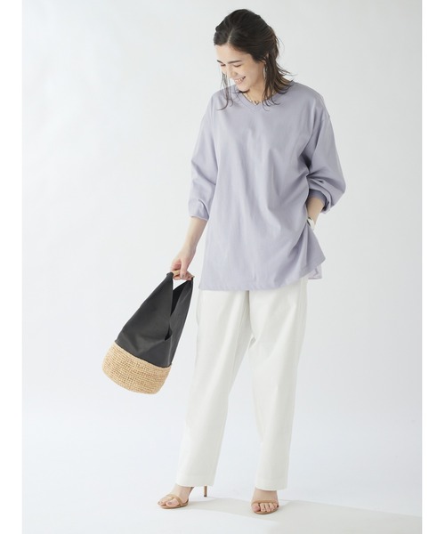 DRWCYS（ドロシーズ）の「ワイドストレートパンツ（その他パンツ・レディース・ブルー/ピンク/ホワイト/ベージュ・SMALL/MEDIUM）」の11枚目の写真