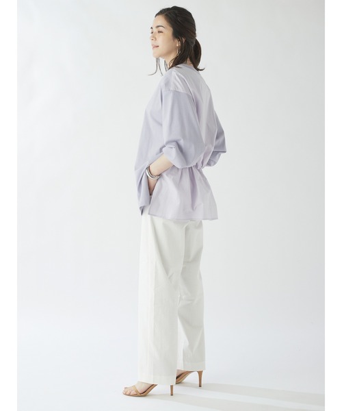 DRWCYS（ドロシーズ）の「ワイドストレートパンツ（その他パンツ・レディース・ブルー/ピンク/ホワイト/ベージュ・SMALL/MEDIUM）」の12枚目の写真