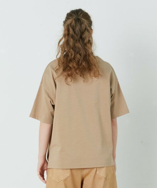 FRAPBOIS（フラボア）の「ベースＴ（Tシャツ/カットソー・レディース・ブラック/ホワイト/ベージュ・2/1）」の10枚目の写真