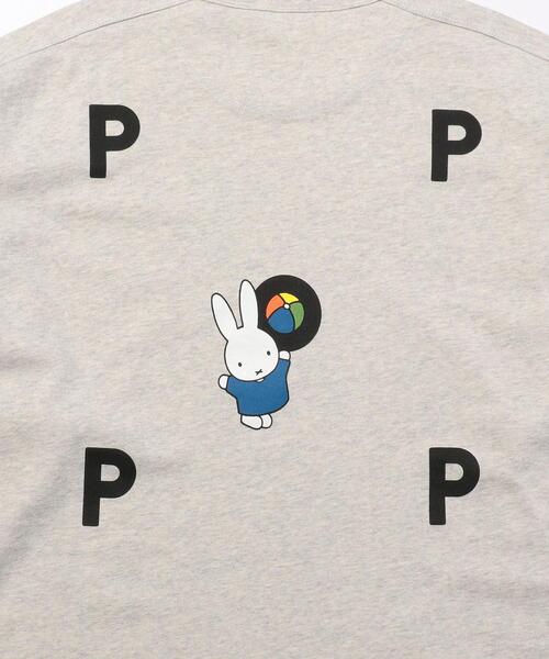 POP TRADING COMPANY（ポップトレーディングカンパニー）の「【別注】 ＜POP TRADING COMPANY＞ Miffy 12 BALL/ カットソー（Tシャツ/カットソー・メンズ・ホワイト/ライトグレー・MEDIUM/X-LARGE/LARGE）」の5枚目の写真