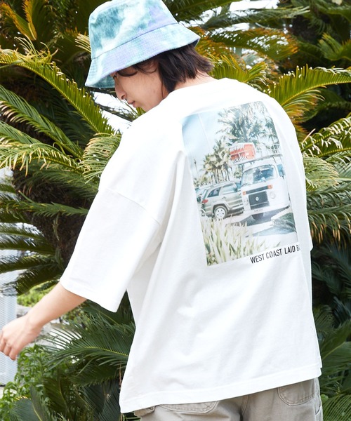 MONO-MART（モノマート）の「コットン天竺 オーバーサイズ イラストロゴ＆転写プリント 半袖カットソー（Tシャツ/カットソー・メンズ・ホワイト/チャコールグレー/ライトブルー/ブラック/その他/ホワイト系その他/ブラック系その他/グレー系その他/ベージュ系その他/グリーン系その他/ブルー系その他/ホワイト系その他2/ホワイト系その他3/ホワイト系その他4/ホワイト系その他5/ホワイト系その他6/ホワイト系その他7/ブラック系その他2/ブラック系その他3/グレー系その他2/グレー系その他3/ベージュ系その他2/ベージュ系その他3/ベージュ系その他4/ベージュ系その他5/ベージュ系その他6/ベージュ系その他7/グリーン系その他2/グリーン系その他3/グリーン系その他4/ブルー系その他2/ブルー系その他3・M/L）」の6枚目の写真