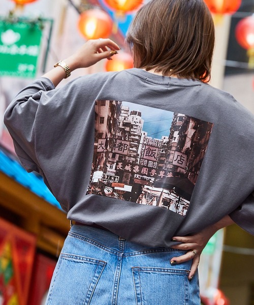 MONO-MART（モノマート）の「コットン天竺 オーバーサイズ イラストロゴ＆転写プリント 半袖カットソー（Tシャツ/カットソー・メンズ・ホワイト/チャコールグレー/ライトブルー/ブラック/その他/ホワイト系その他/ブラック系その他/グレー系その他/ベージュ系その他/グリーン系その他/ブルー系その他/ホワイト系その他2/ホワイト系その他3/ホワイト系その他4/ホワイト系その他5/ホワイト系その他6/ホワイト系その他7/ブラック系その他2/ブラック系その他3/グレー系その他2/グレー系その他3/ベージュ系その他2/ベージュ系その他3/ベージュ系その他4/ベージュ系その他5/ベージュ系その他6/ベージュ系その他7/グリーン系その他2/グリーン系その他3/グリーン系その他4/ブルー系その他2/ブルー系その他3・M/L）」の16枚目の写真