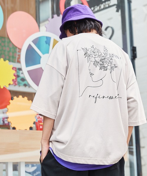 MONO-MART（モノマート）の「コットン天竺 オーバーサイズ イラストロゴ＆転写プリント 半袖カットソー（Tシャツ/カットソー・メンズ・ホワイト/チャコールグレー/ライトブルー/ブラック/その他/ホワイト系その他/ブラック系その他/グレー系その他/ベージュ系その他/グリーン系その他/ブルー系その他/ホワイト系その他2/ホワイト系その他3/ホワイト系その他4/ホワイト系その他5/ホワイト系その他6/ホワイト系その他7/ブラック系その他2/ブラック系その他3/グレー系その他2/グレー系その他3/ベージュ系その他2/ベージュ系その他3/ベージュ系その他4/ベージュ系その他5/ベージュ系その他6/ベージュ系その他7/グリーン系その他2/グリーン系その他3/グリーン系その他4/ブルー系その他2/ブルー系その他3・M/L）」の21枚目の写真