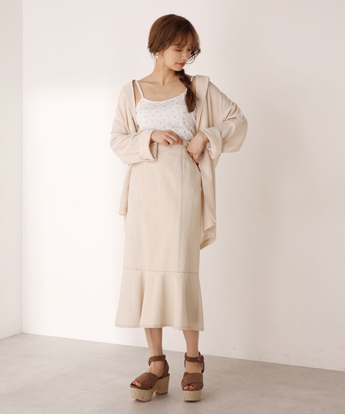 one after another NICE CLAUP(ワンアフターアナザーナイスクラップ)の「2枚セットチロルブラウス(シャツ/ブラウス・レディース・ベージュ/オフホワイト/ブラック系その他・FREE)」の4枚目の写真