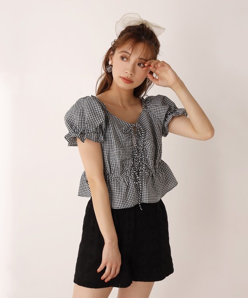 one after another NICE CLAUP(ワンアフターアナザーナイスクラップ)の「2枚セットチロルブラウス(シャツ/ブラウス・レディース・ベージュ/オフホワイト/ブラック系その他・FREE)」の12枚目の写真