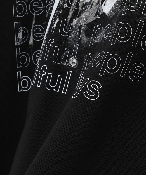beautiful people（ビューティフルピープル）の「suvin pima jersey Beastie boys long T 1115310017（Tシャツ/カットソー・レディース・ブラック/ホワイト・38/36）」の3枚目の写真