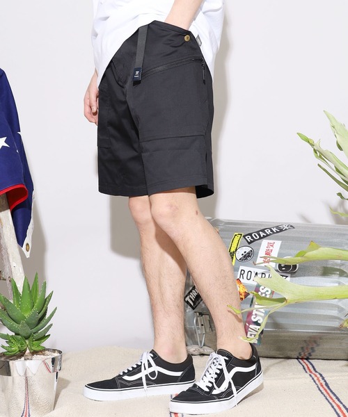 ROARK REVIVAL（ロアークリバイバル）の「ROARK REVIVAL/ロアークリバイバル HERRINGBONE ST NEW BAKER SHORTS ハーフパンツ（その他パンツ・メンズ・ブラック/ベージュ/アーミー・S/M/L）」の10枚目の写真