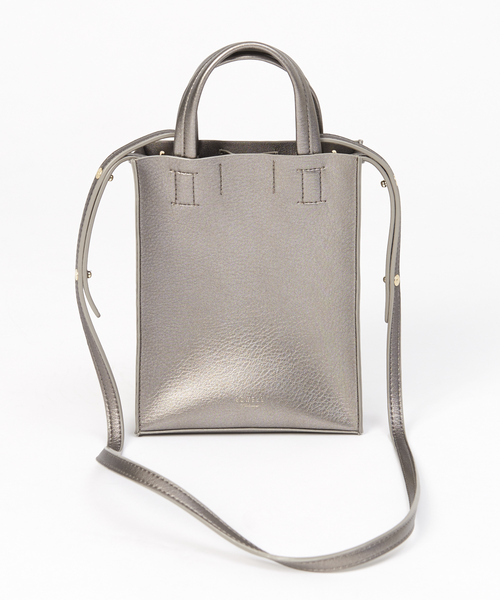 LOWELL things（ロウェル　シングス）の「【販売店舗限定】軽量ミニトートショルダー（ショルダーバッグ・レディース・ブラック/グリーン/アイボリー/グレー・フリー）」の5枚目の写真