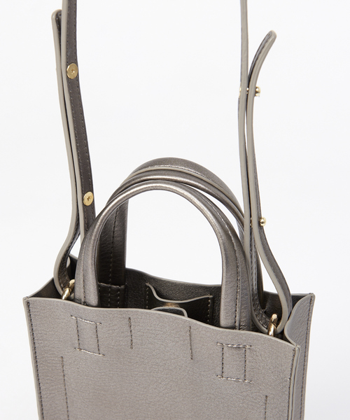 LOWELL things（ロウェル　シングス）の「【販売店舗限定】軽量ミニトートショルダー（ショルダーバッグ・レディース・ブラック/グリーン/アイボリー/グレー・フリー）」の10枚目の写真