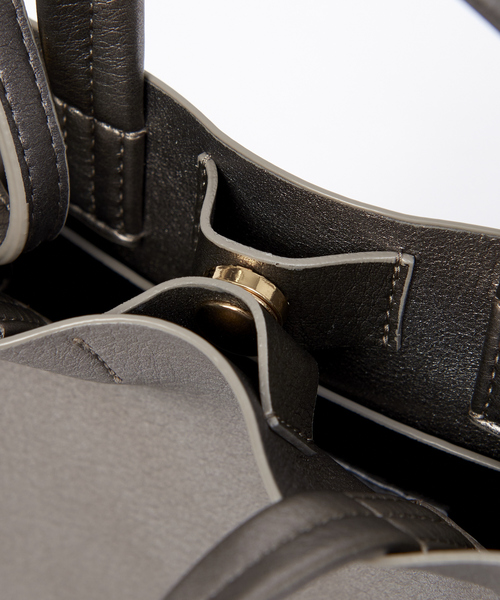 LOWELL things（ロウェル　シングス）の「【販売店舗限定】軽量ミニトートショルダー（ショルダーバッグ・レディース・ブラック/グリーン/アイボリー/グレー・フリー）」の12枚目の写真