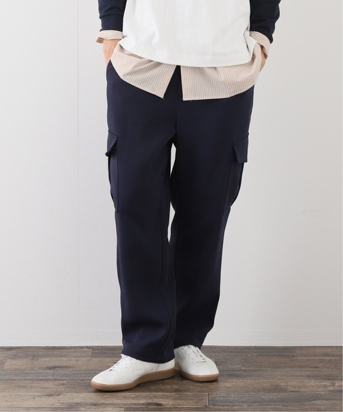 417 EDIFICE（フォーワンセブンエディフィス）の「フクレダブルクロス カーゴパンツ（カーゴパンツ・メンズ・ブラック/ネイビー・MEDIUM/LARGE）」の2枚目の写真