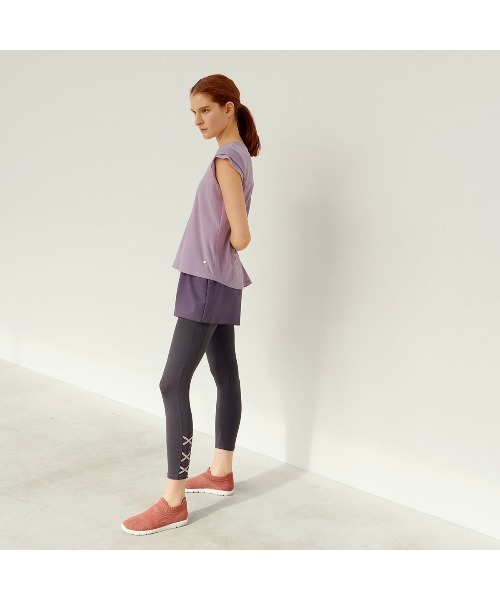 Chacott（チャコット）の「リバーシブルショートパンツ 軽量・2WAYにつかえておトク（その他パンツ・レディース・ライトグレー/ダークパープル/ローズ・M）」の4枚目の写真