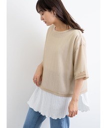 Green　Parks | SET2点 メッシュトップス+インナーTシャツ＊(Tシャツ/カットソー)