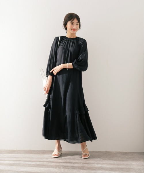SLOBE IENA（スローブイエナ）の「シャドーストライプギャザー