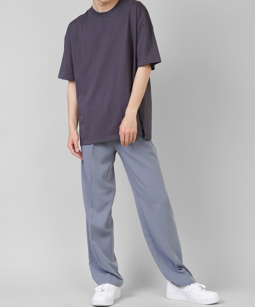 SPINNS（スピンズ）の「センタープレス ストレートパンツ（スラックス・メンズ・ブラック/ブラウン/アイボリー/ダークブルー・S/M/L）」の7枚目の写真