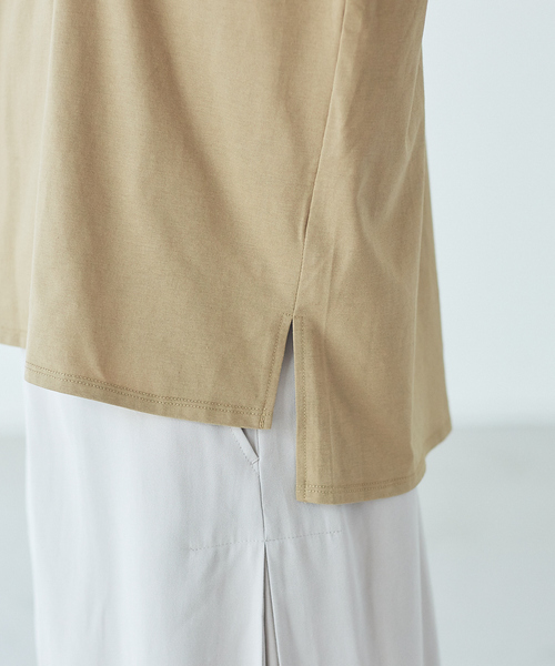 abahouse mavie（アバハウスマヴィ）の「【販売店舗限定】ワイドビッグロゴTシャツ（Tシャツ/カットソー・レディース・ホワイト/ベージュ/チャコールグレー/モスグリーン・フリー）」の8枚目の写真