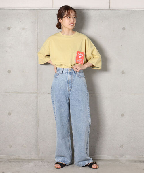 FREDY MAC（フレディーマック）の「【新色追加】【FREDYMAC ”SUNDAY TOOLS WEAR”】コントラストステッチポケットTシャツ（Tシャツ/カットソー・メンズ・アイボリー/オフホワイト/ブラック/ミント/ピンク/パープル/イエロー・M）」の12枚目の写真