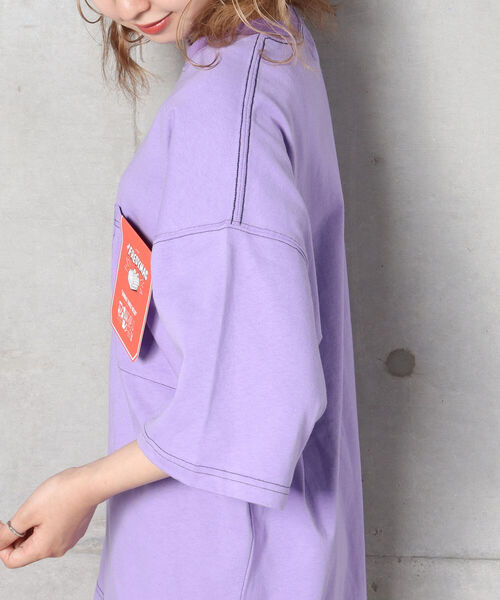 FREDY MAC（フレディーマック）の「【新色追加】【FREDYMAC ”SUNDAY TOOLS WEAR”】コントラストステッチポケットTシャツ（Tシャツ/カットソー・メンズ・アイボリー/オフホワイト/ブラック/ミント/ピンク/パープル/イエロー・M）」の13枚目の写真