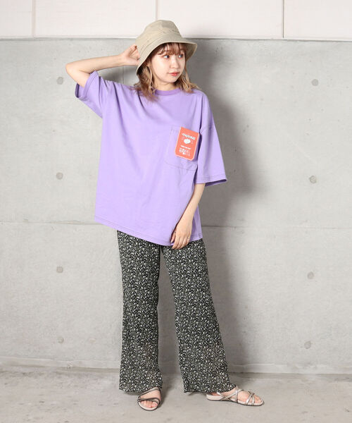 FREDY MAC（フレディーマック）の「【新色追加】【FREDYMAC ”SUNDAY TOOLS WEAR”】コントラストステッチポケットTシャツ（Tシャツ/カットソー・メンズ・アイボリー/オフホワイト/ブラック/ミント/ピンク/パープル/イエロー・M）」の17枚目の写真