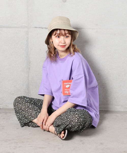 FREDY MAC（フレディーマック）の「【新色追加】【FREDYMAC ”SUNDAY TOOLS WEAR”】コントラストステッチポケットTシャツ（Tシャツ/カットソー・メンズ・アイボリー/オフホワイト/ブラック/ミント/ピンク/パープル/イエロー・M）」の18枚目の写真