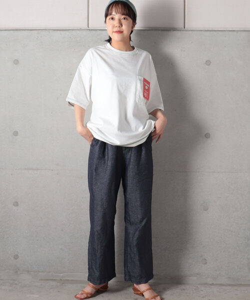 FREDY MAC（フレディーマック）の「【新色追加】【FREDYMAC ”SUNDAY TOOLS WEAR”】コントラストステッチポケットTシャツ（Tシャツ/カットソー・メンズ・アイボリー/オフホワイト/ブラック/ミント/ピンク/パープル/イエロー・M）」の20枚目の写真