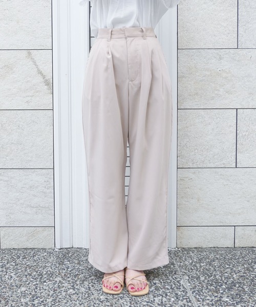 CORNERS(コーナーズ)の「カラーストレートスラックスパンツ(スラックス・レディース・ネイビー/ブラウン/レッド/グリーン/ライトベージュ/ブラック/ライトグリーン/ベージュ系その他/パープル/ブルー/ピンク・M/L)」の19枚目の写真