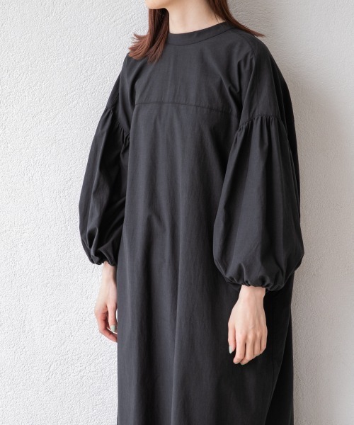 yuw（ユウ）の「２ＷＡＹパフワンピース８Ｓ　946794（ワンピース・レディース・ブラック/ベージュ/グリーン/パープル・FREE）」の9枚目の写真