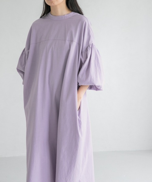 yuw（ユウ）の「２ＷＡＹパフワンピース８Ｓ　946794（ワンピース・レディース・ブラック/ベージュ/グリーン/パープル・FREE）」の12枚目の写真